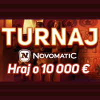 Novomatic turnaj - Hraj o 10 000 €