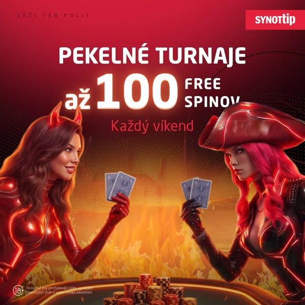 SYNOT TIP odmeňuje pokerových hráčov až 100 Free spinmi