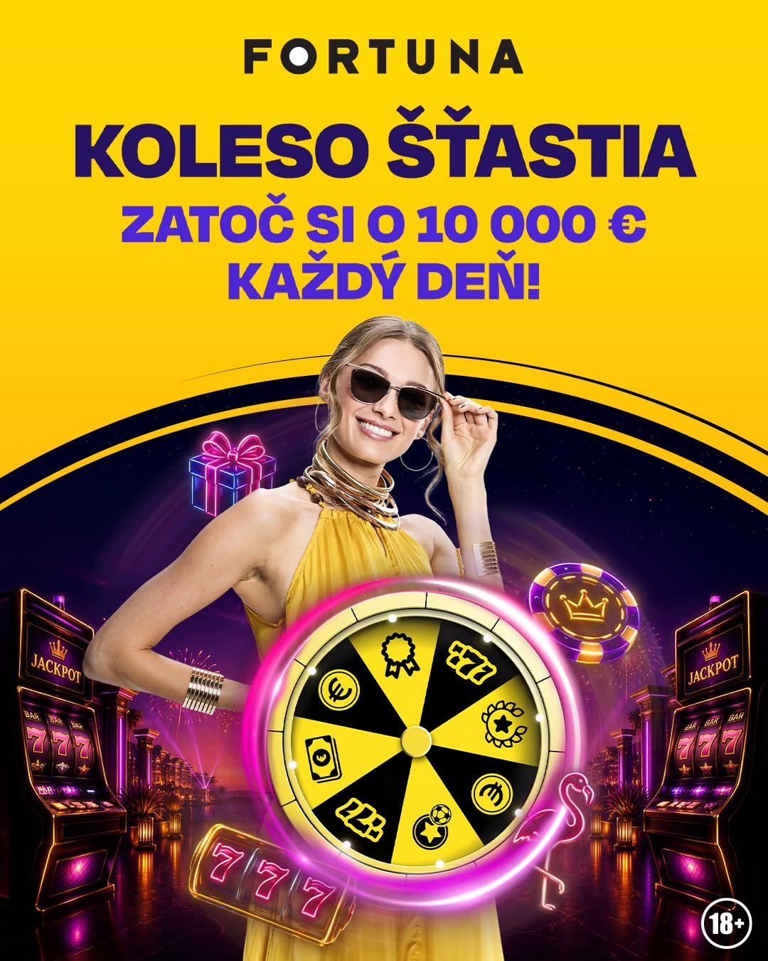 Fortuna roztáča Koleso šťastia: každý deň bonusy za 10 000 €